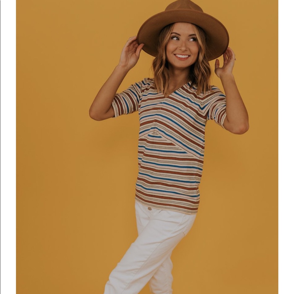 Roolee Giotto Stripe Top